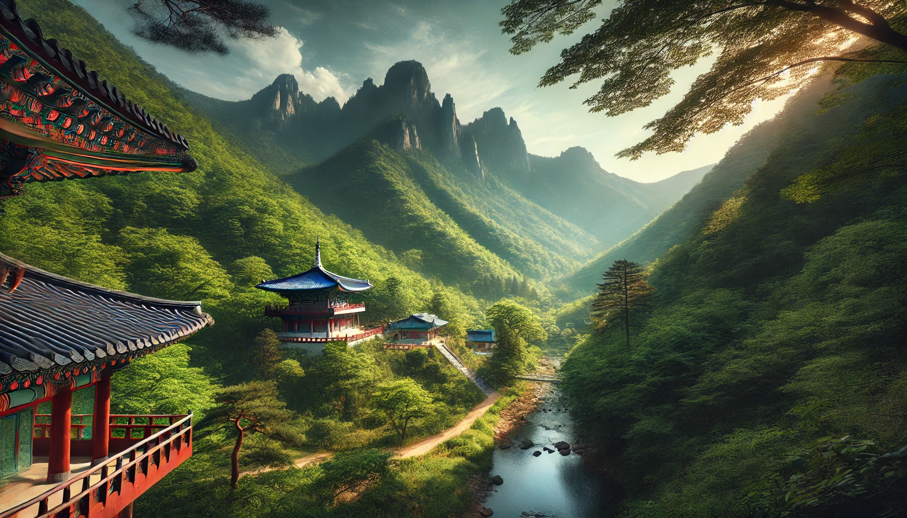 오대산 국립공원 배경사진