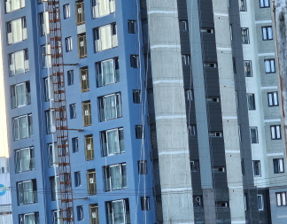 공사중인 아파트 현장