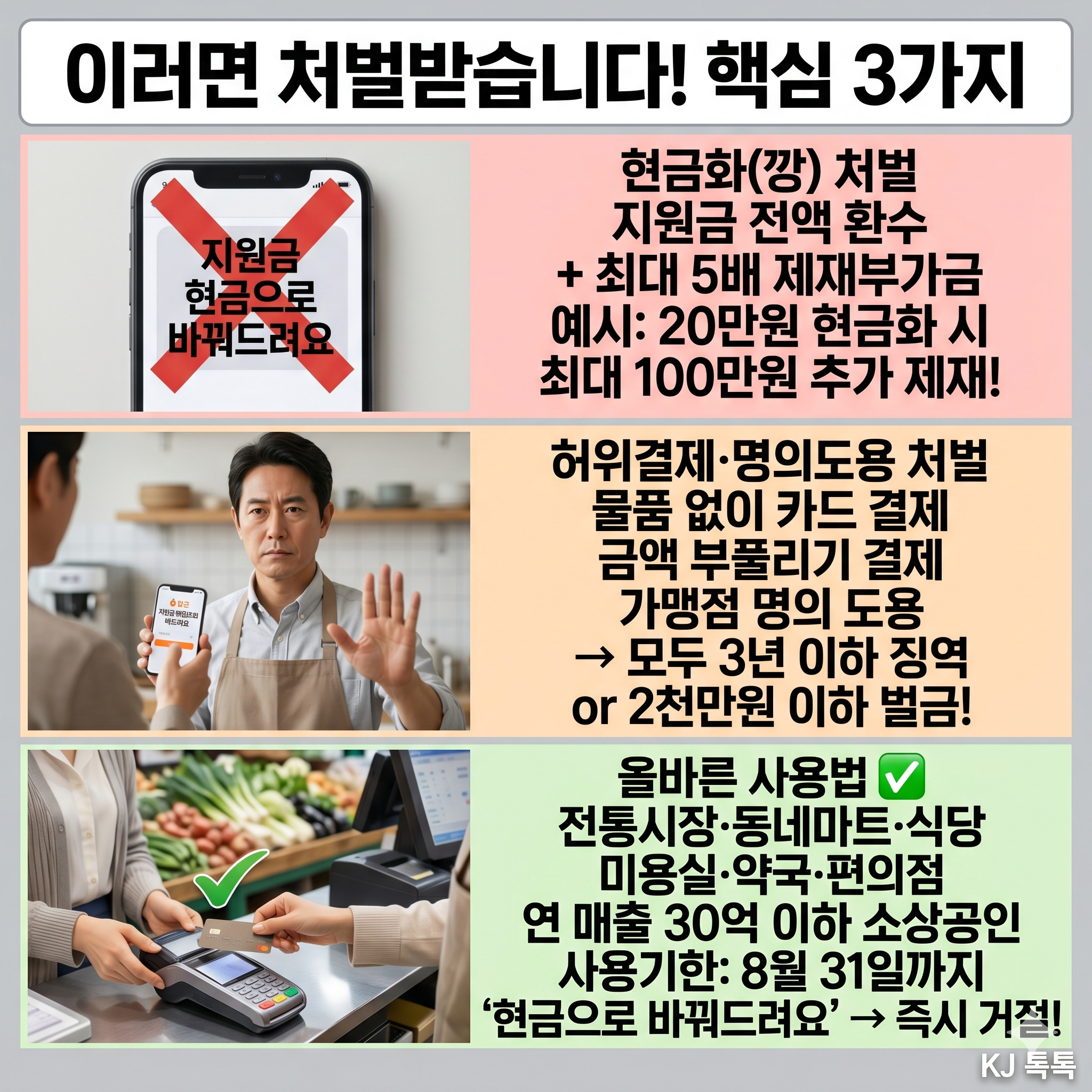 고유가 피해지원금 현금화 절대 금지 — 처벌·단속 총정리 (행안부 공식)