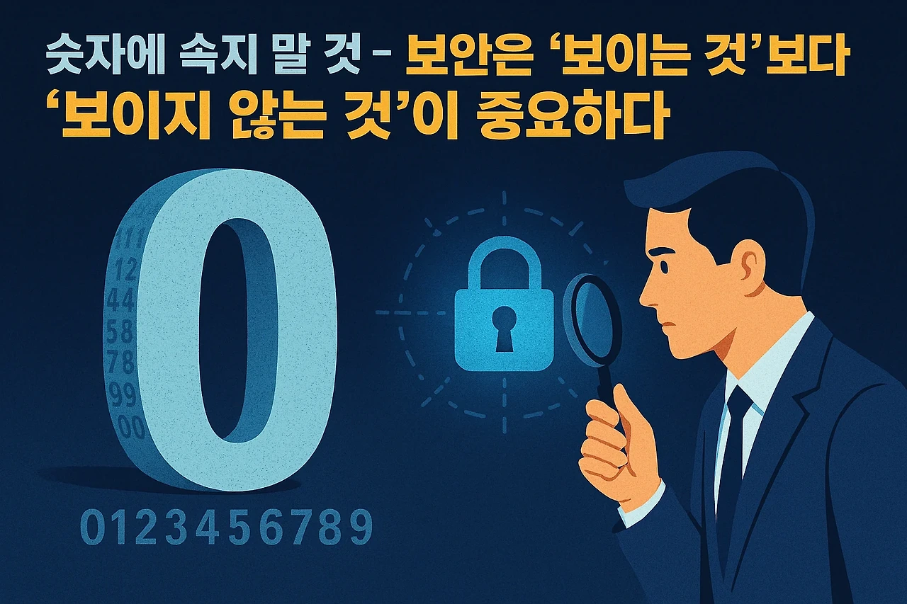 숫자에 속지 말 것 – 보안은 ‘보이는 것’보다 ‘보이지 않는 것’이 중요하다