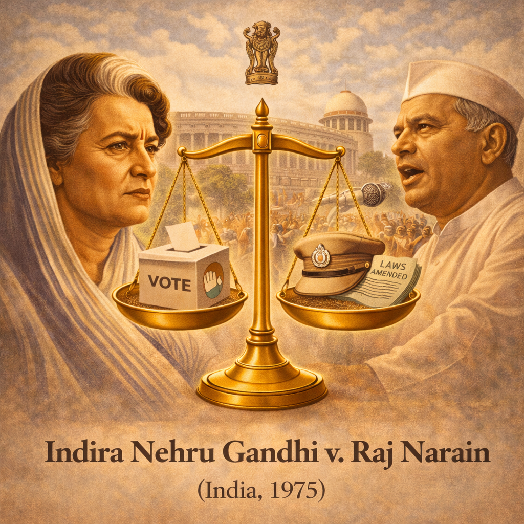 Indira Nehru Gandhi v. Raj Narain (India, 1975): 헌법도 선거도 멈출 수 있는가