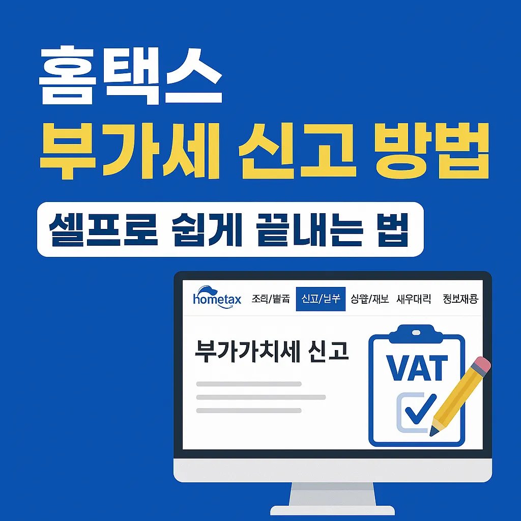 홈택스 부가세 신고 방법