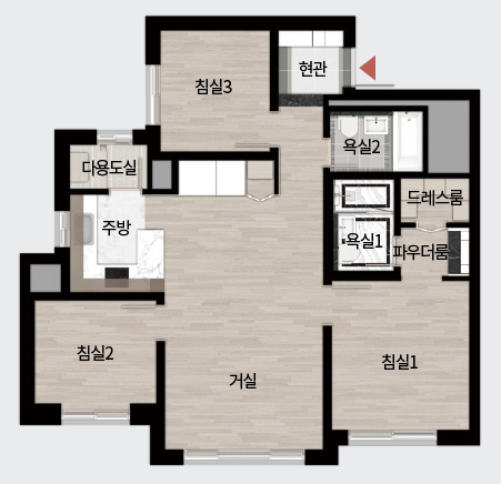 84 OB타입 평면도