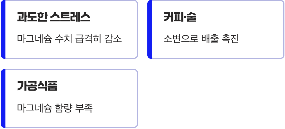 나도 모르게 사라지는 마그네슘