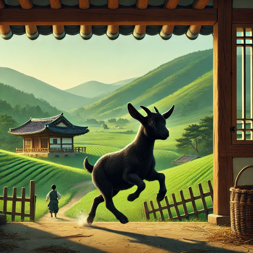 키우던 흑염소가 도망가는 꿈