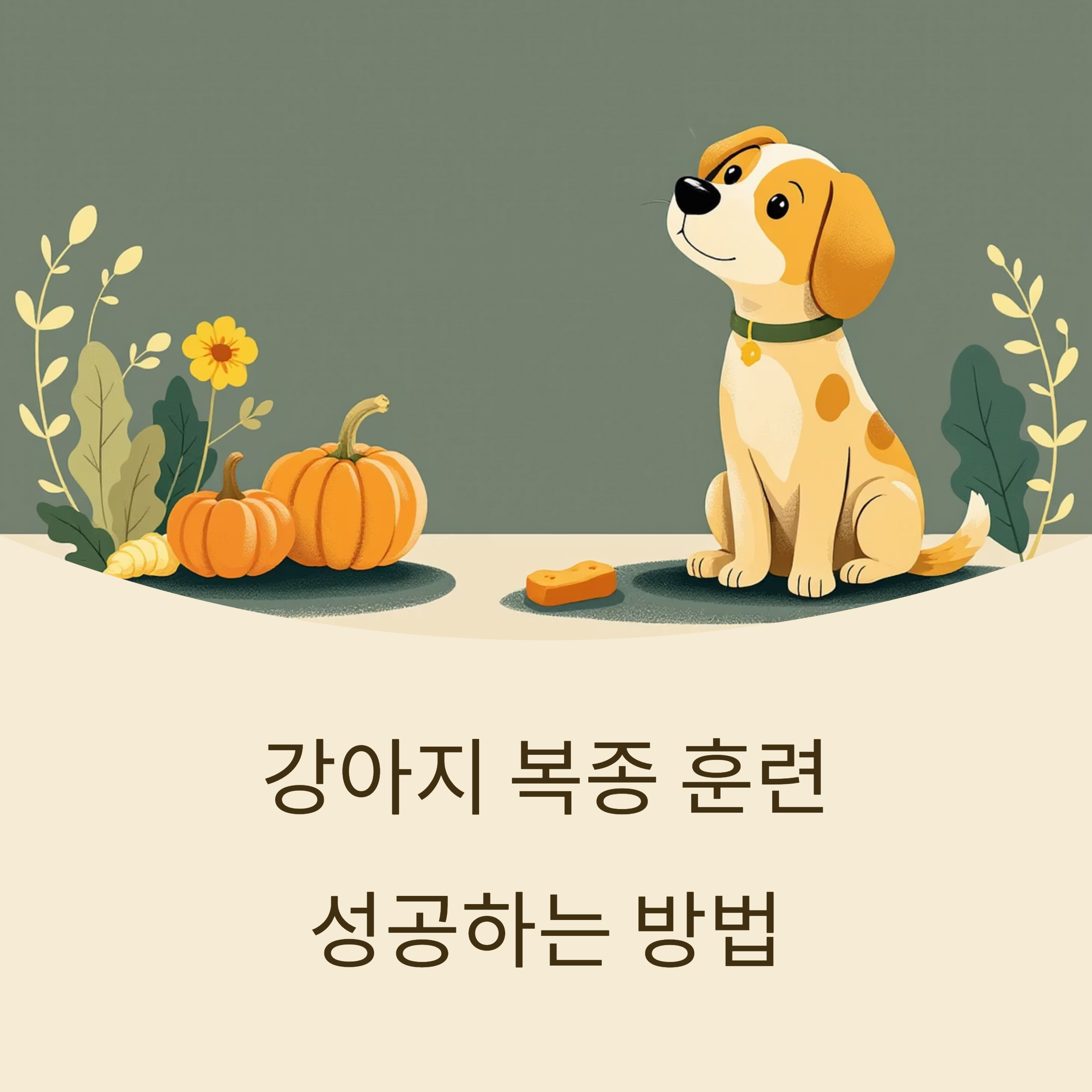 강아지 복종 훈련 성공하는 방법
