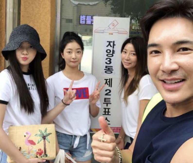 김우리 가족셀카