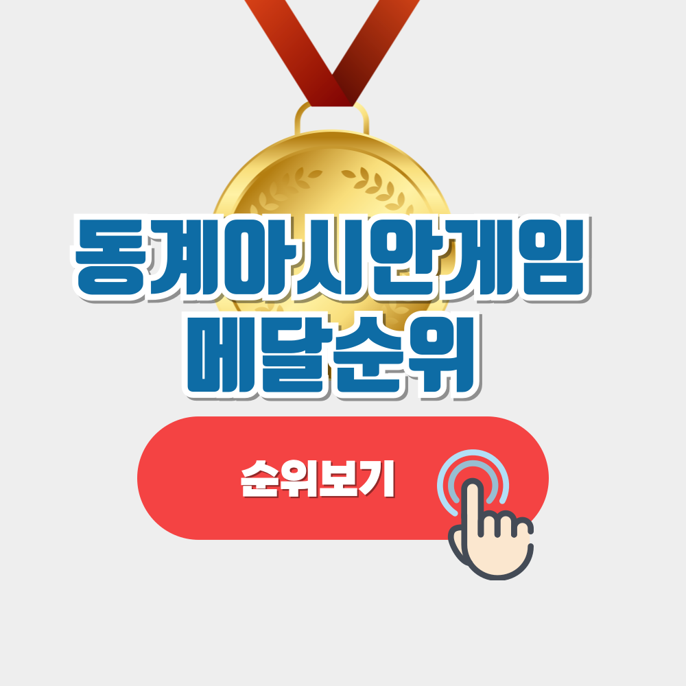 하얼빈 동계아시안게임 메달순위 안내