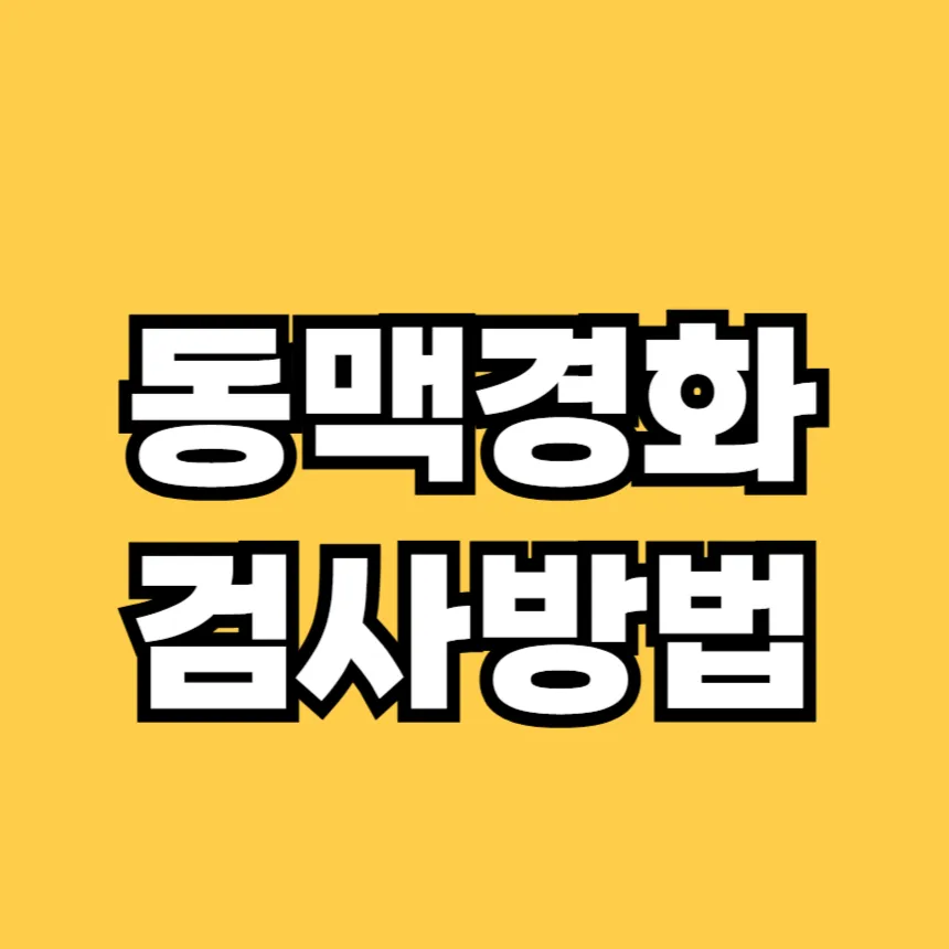 동맥경화 검사