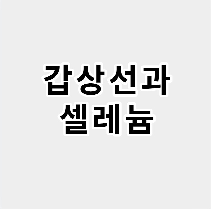 갑상선과셀레늄