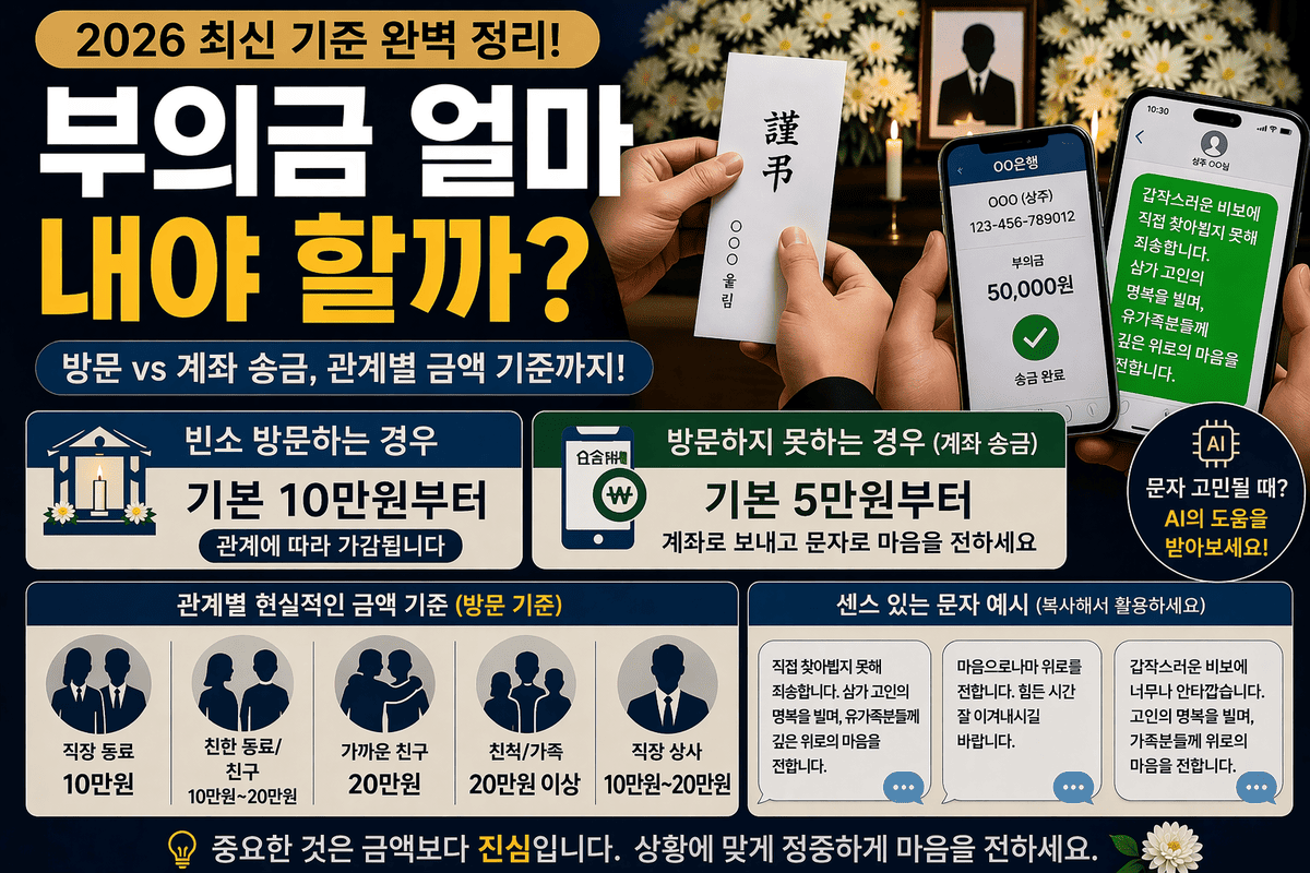 부의금 얼마 내야 할까?