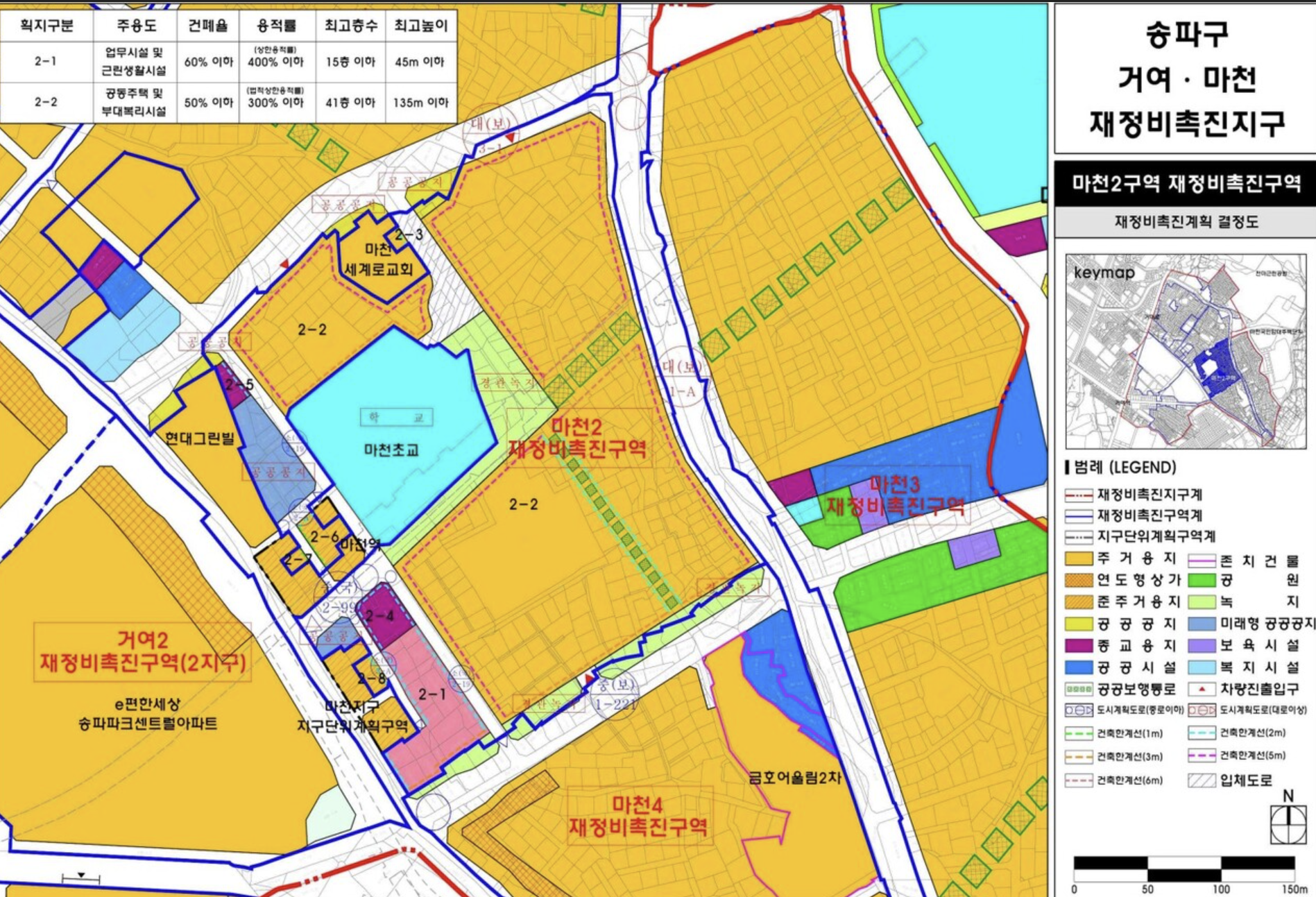 거여, 마천 재개발 구역