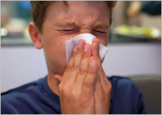 코막힘으로 힘들어하는 사람들