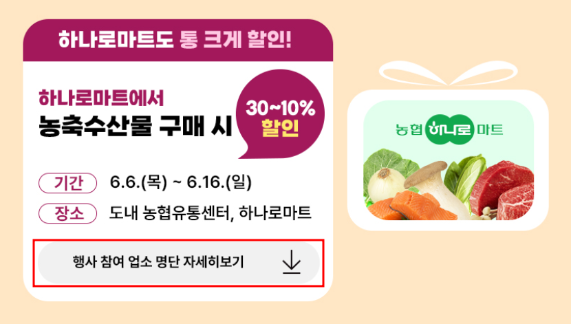 경기도 통큰세일 마켓경기 하나로마트 지역화폐 충전 할인 지역별 전통시장 행사