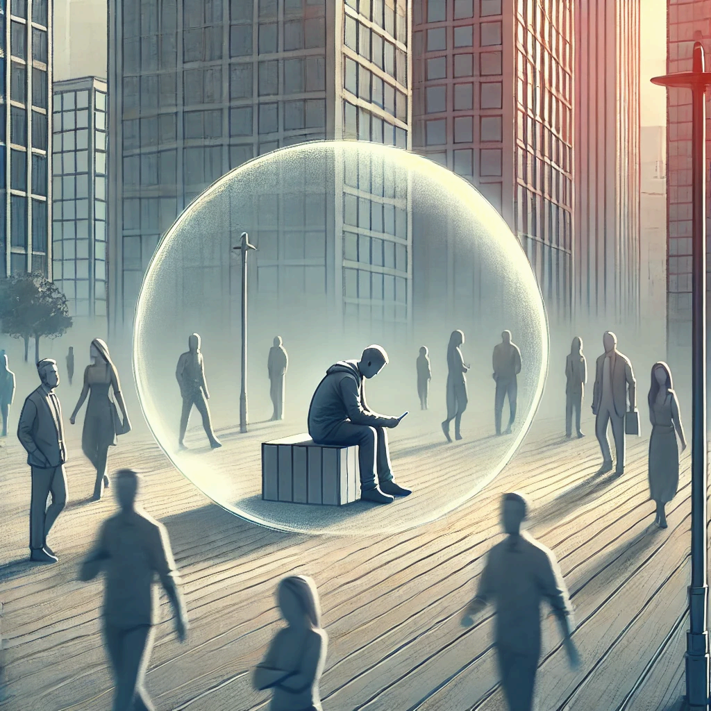 사람들은 많은 사람들 속에 있으면서도 정서적으로 고립된 상태를 느낍니다.