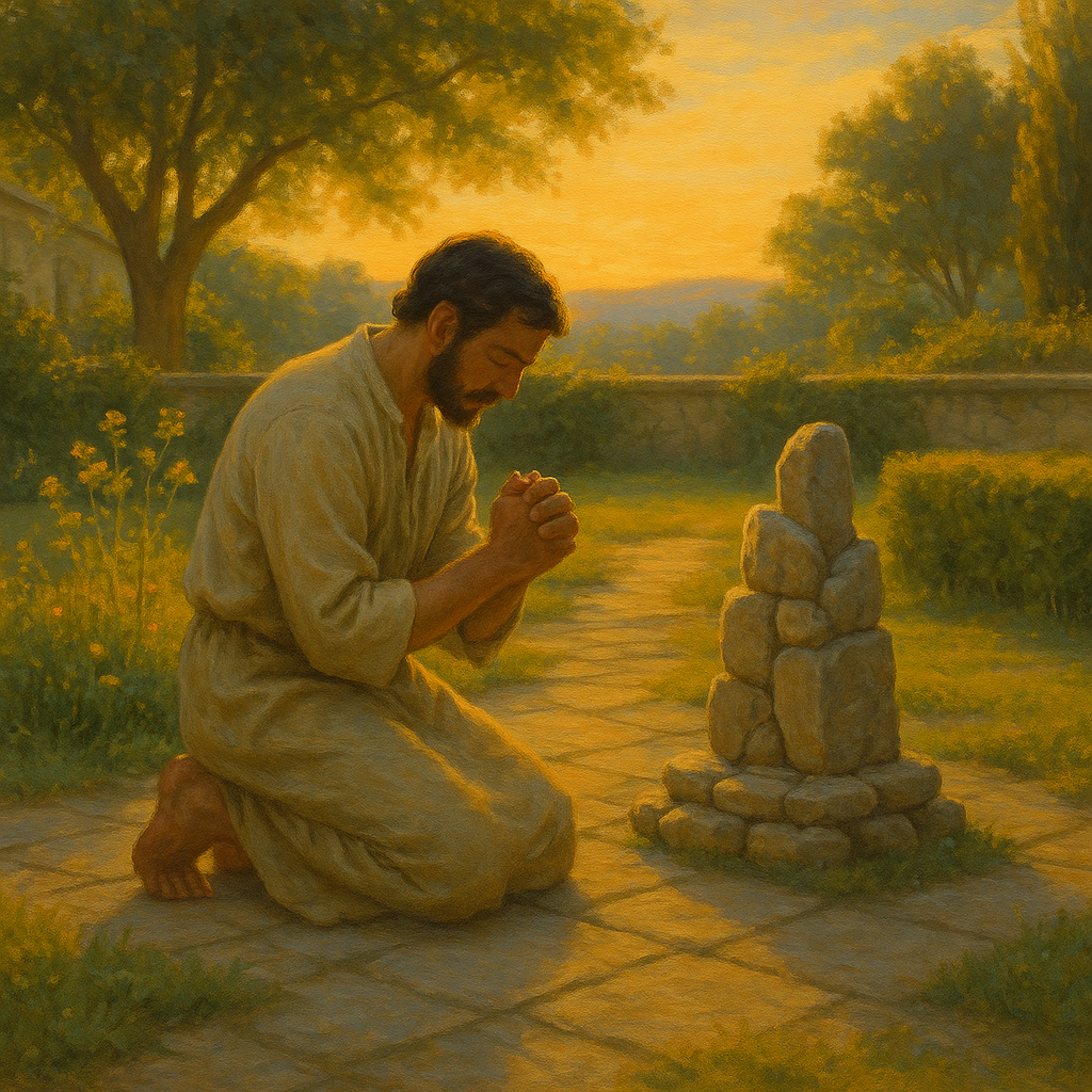 창 35:14-15 말씀을 보며&amp;#44; 하나님께서 야곱과 깊이 동행한 곳을 기념하여 이름을 짓고 기억한 것처럼&amp;#44; 저도 삶의 여정 속에서 하나님과 동행하며 그것을 기념하는 곳이 많아져서 주님을 기념하는 시간과 장소가 많아지기 위해 오늘도 하나님과의 동행의 자취를 남기는 시도를 하는 모습입니다.