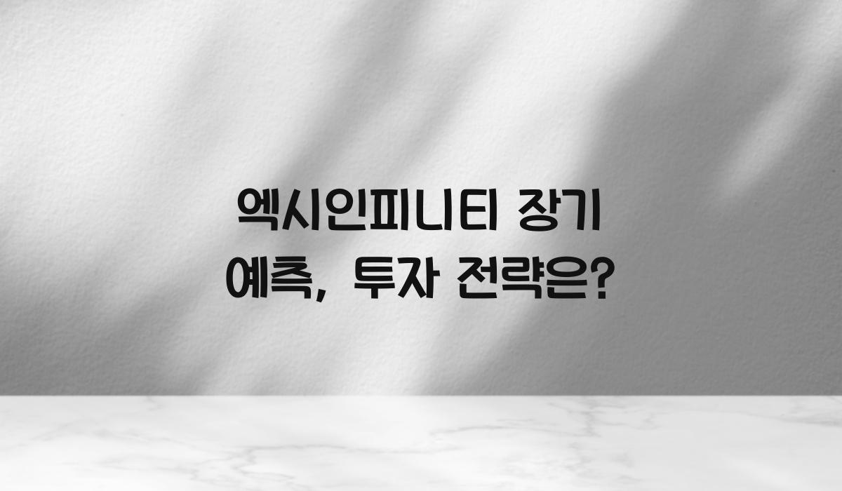 엑시인피니티 장기 예측