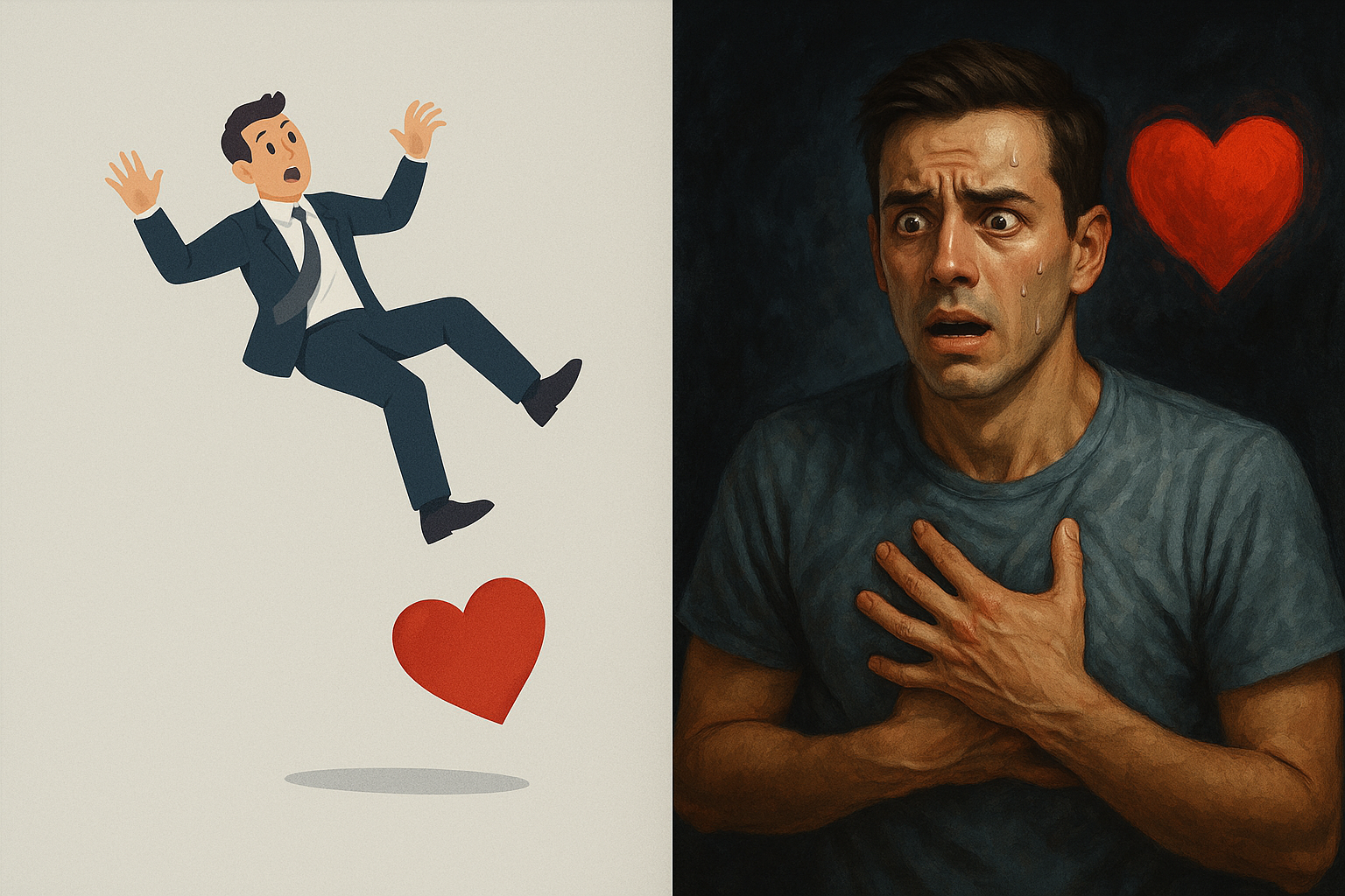 심장이 발밑으로 떨어지는 꿈