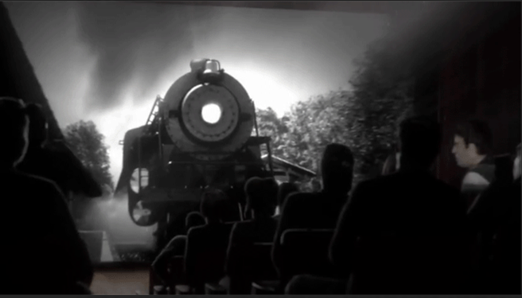 뤼미에르 형제 열차의 도착 영화 이미지