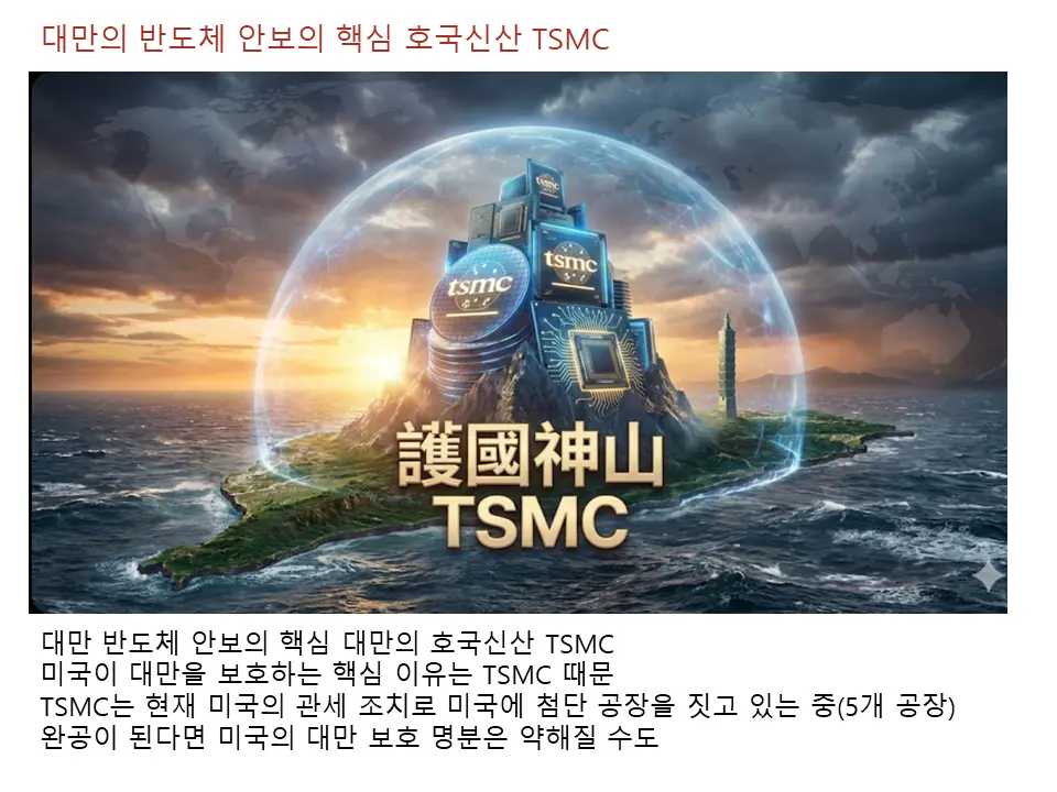 대만의 실리콘 실드(반도체 실드)의 핵심 호국신산
TSMC의 딜레마