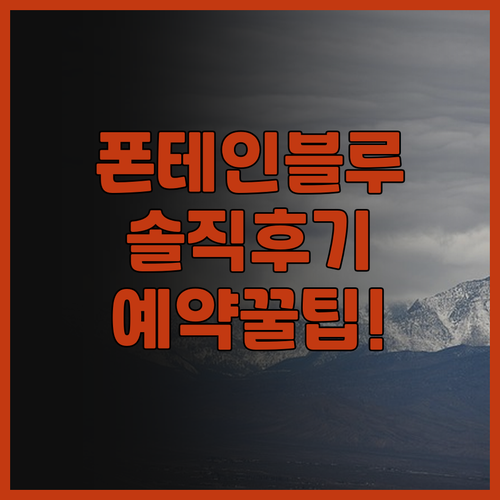폰테인블루 라스베이거스 솔직 후기 예..