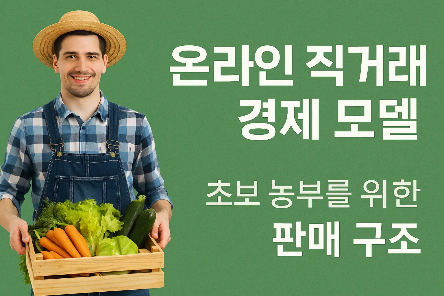 농업경제학 : 온라인 직거래 경제 모델