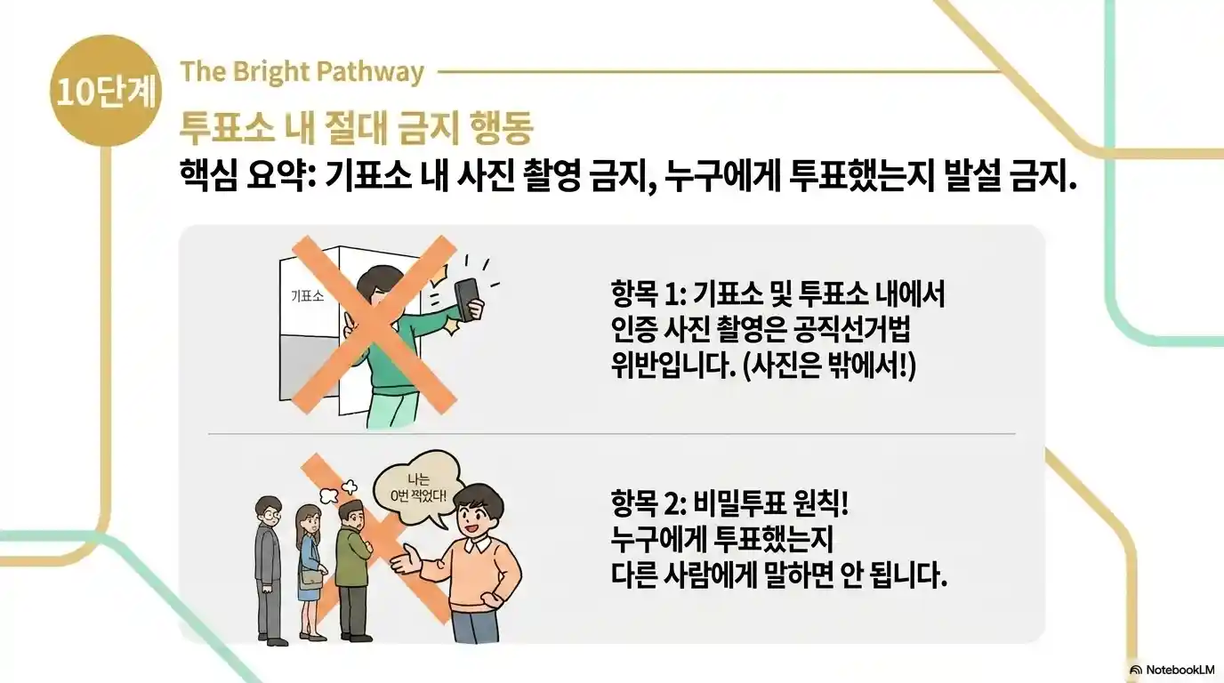 2026 지방선거 투표소에서 조심해야 할 사항