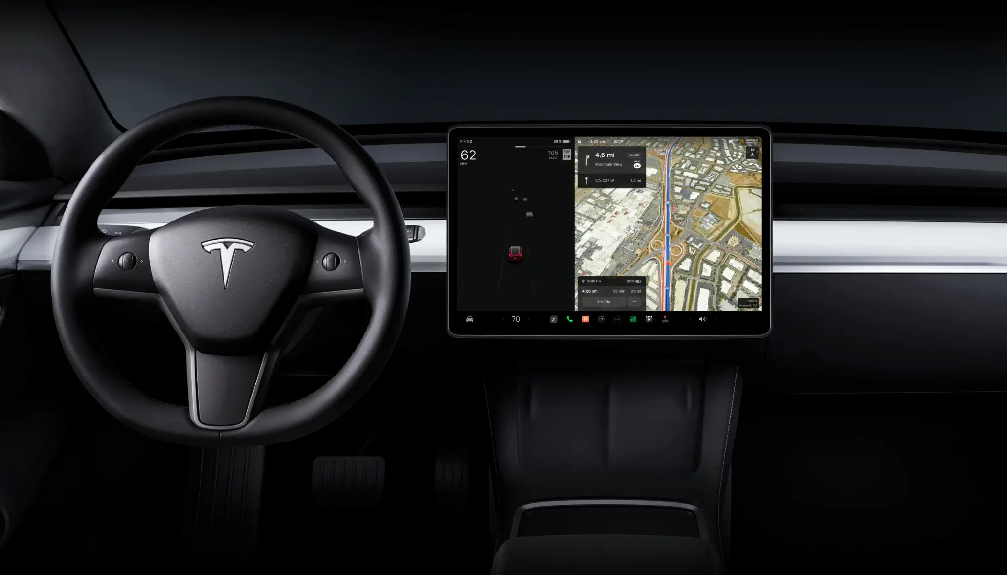 테슬라-모델Y-스티어링휠