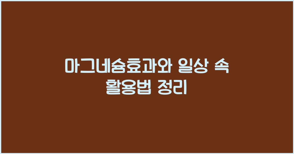 마그네슘효과