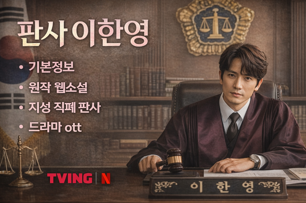 판사 이한영 기본정보 원작 웹소설 지성 드라마 OTT 완벽 정보 총정리