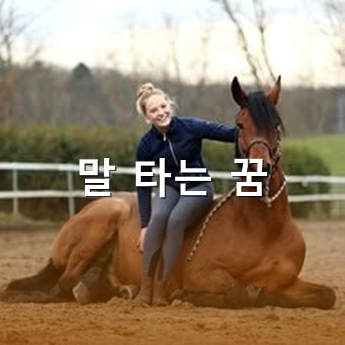 금발머리-소녀가-앉아있는-말등에-앉아있는-모습
