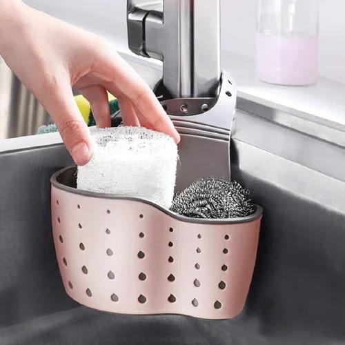 스펀지밥 수세미 주방 싱크대 홀더