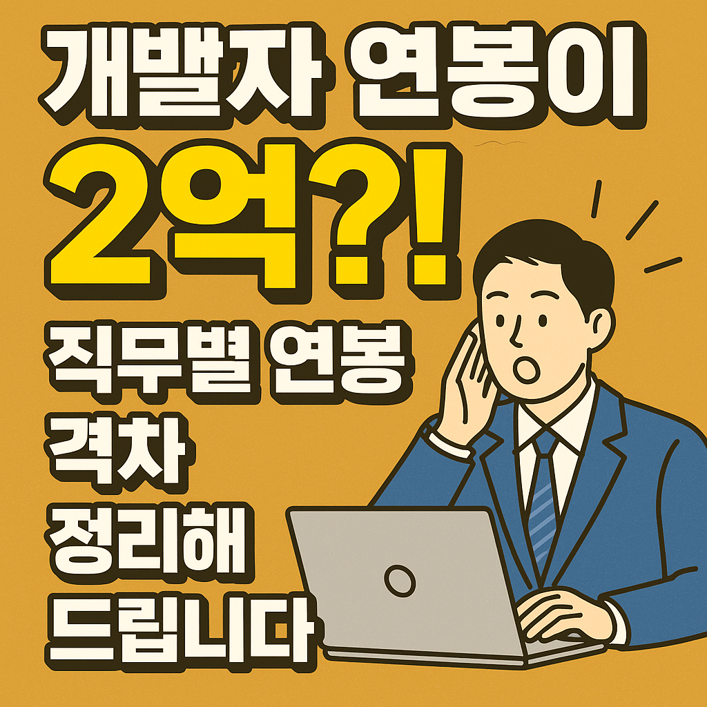 개발자 연봉이 진짜 2억?!