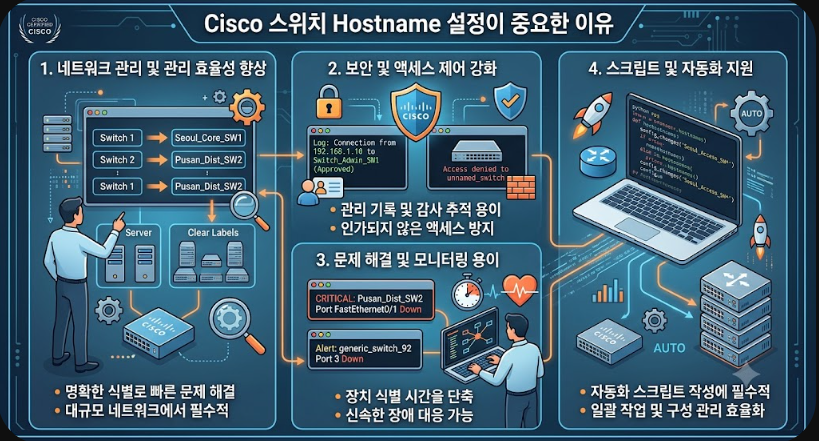 Cisco 스위치 Hostname 설정이 중요한 이유