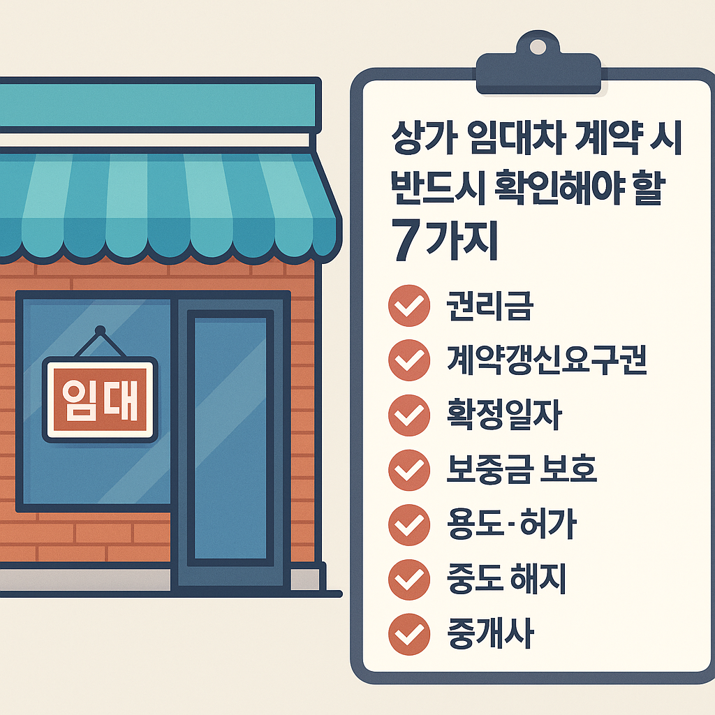 상가임대차 계약 체크리스트