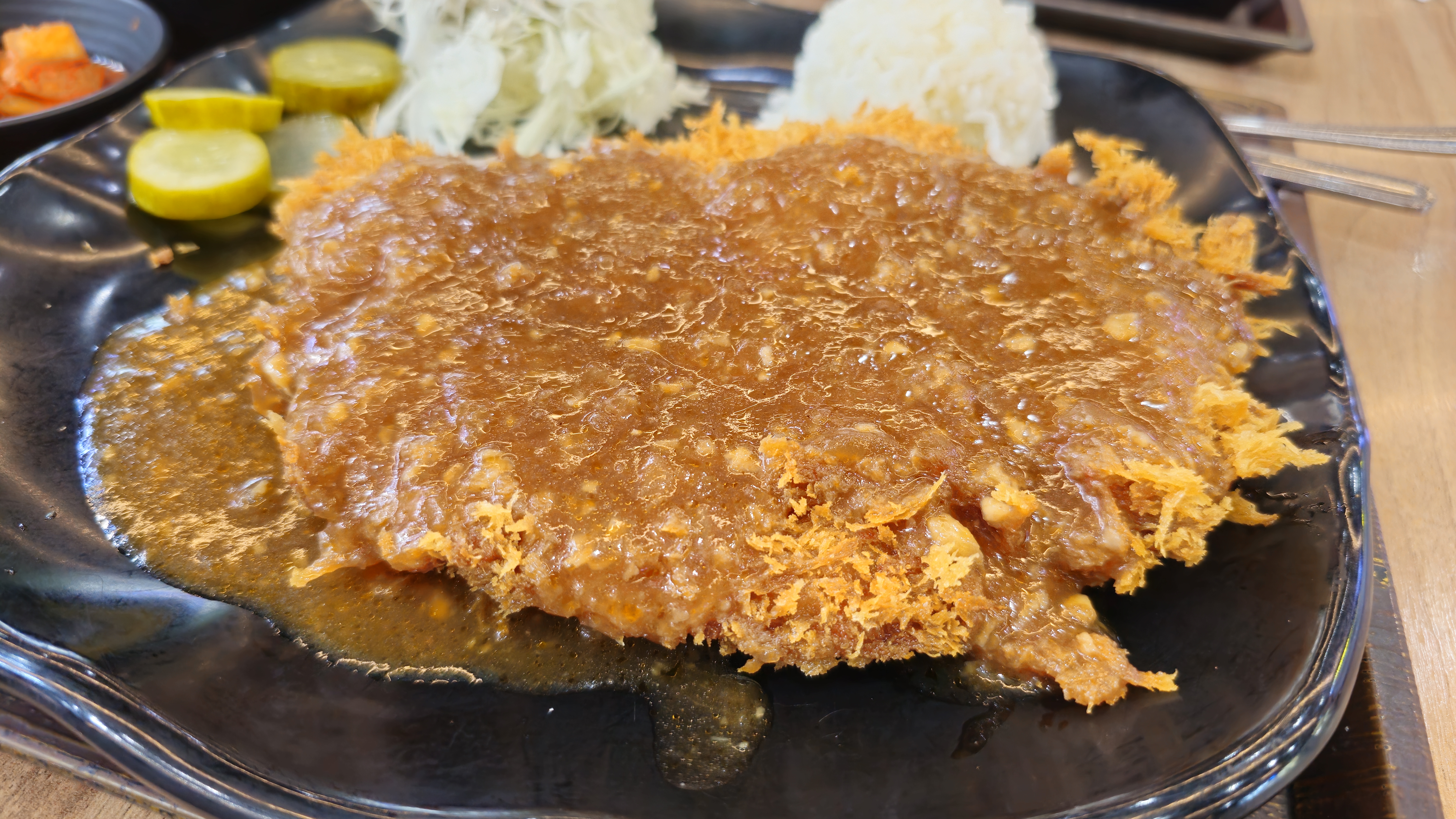 천안삼거리휴게소 마늘돈까스