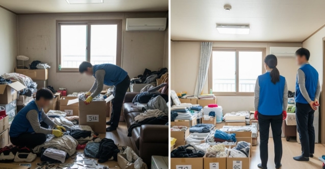 홍성 고독사청소중