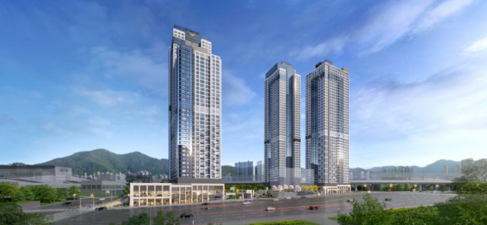 평촌 롯데캐슬 르씨엘 조감도