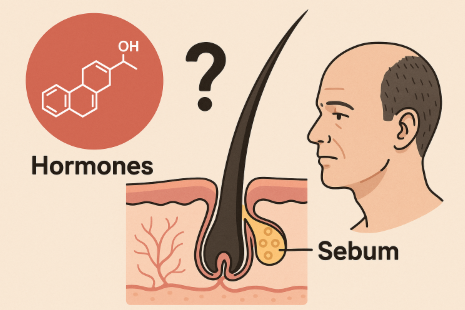 탈모 원인과 피지 분비 점검