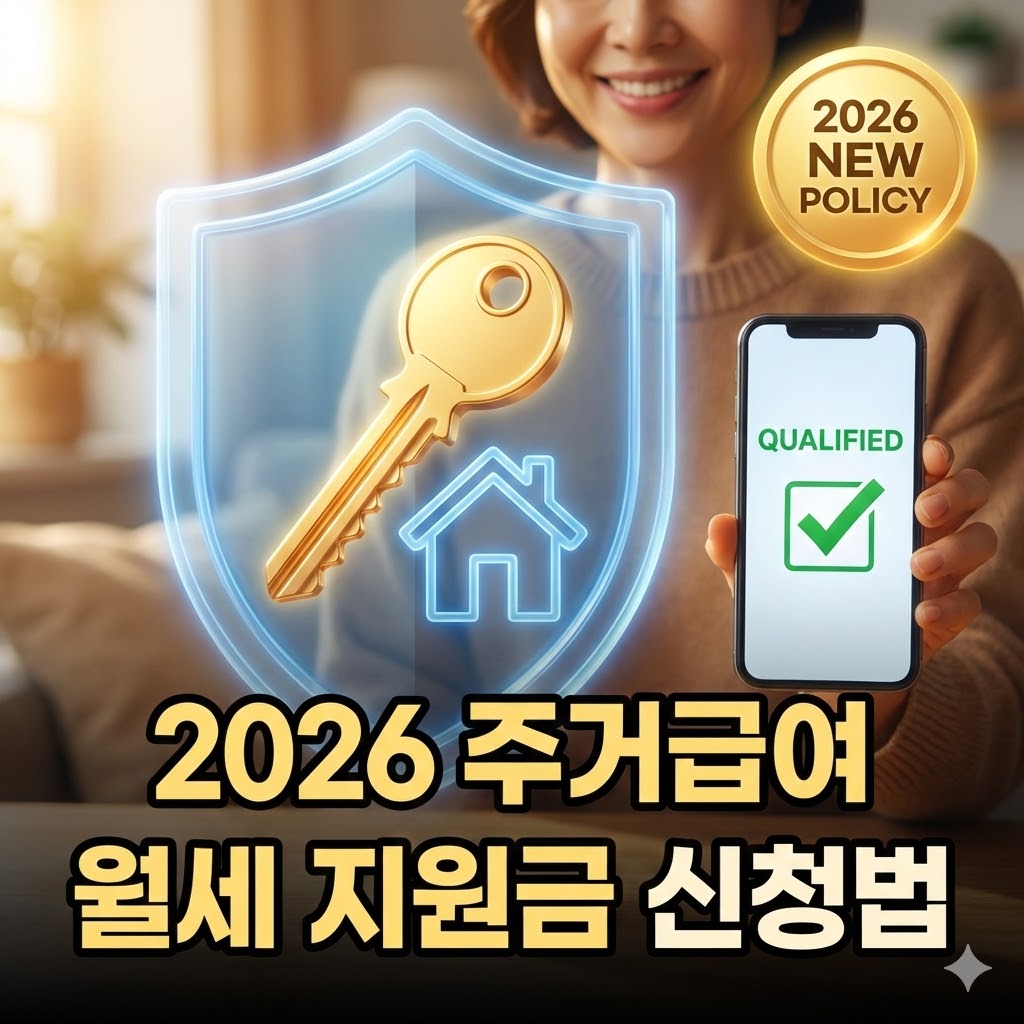 2026년 인상된 주거급여 안내 인포그래픽