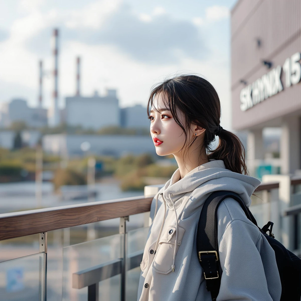 SK 하이닉스 출근하는 모습