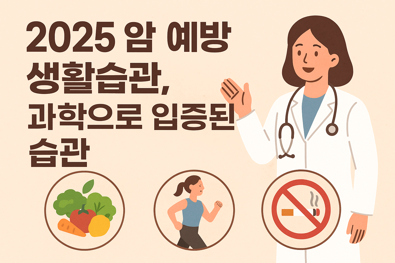 2025 암 예방 생활습관, 과학으로 입증된 습관