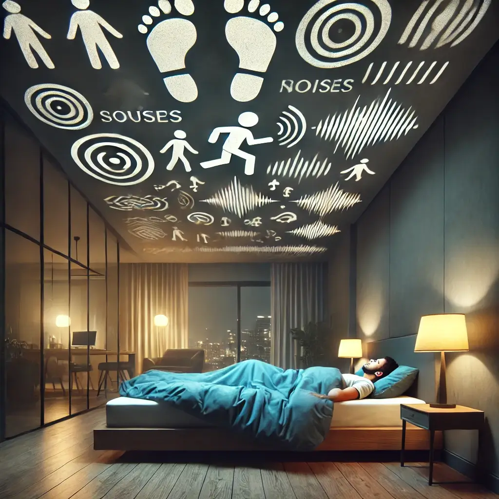 잠 자는 시간, 윗집에서 발생하는 층간소음