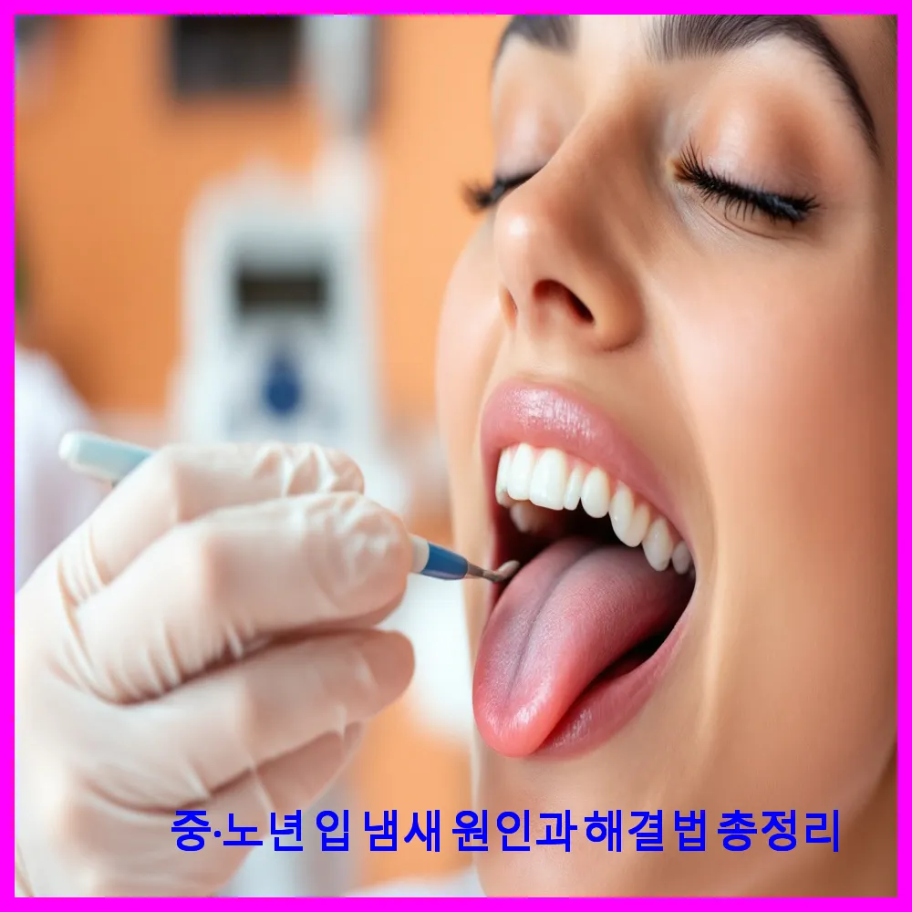 중·노년 입 냄새 원인과 해결법 총정리