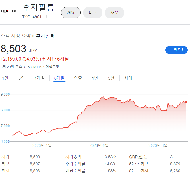 후지필름 홀딩스(4901)
