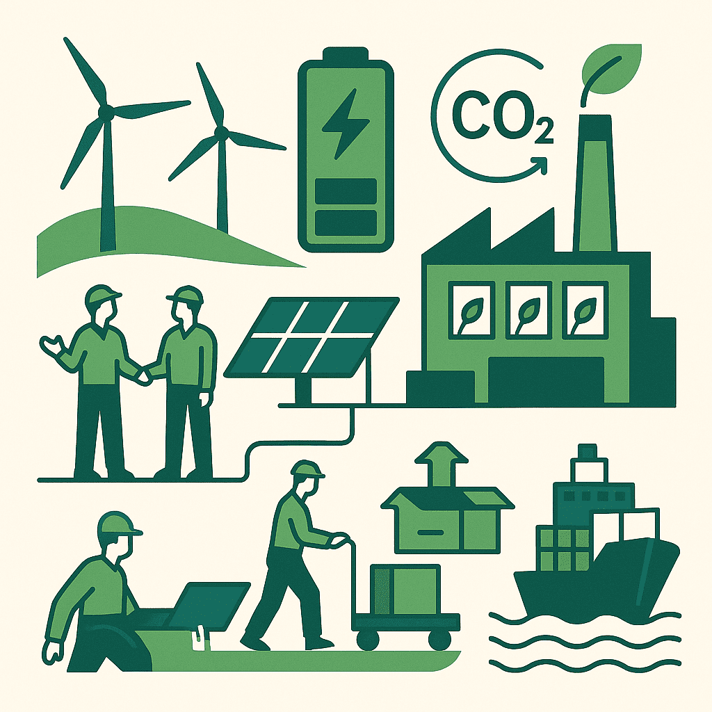 새 정부 그린 뉴딜 정책이 제조업 경쟁력과 노동시장, 수출에 미칠 영향은?