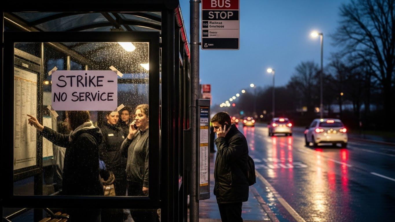 버스 파업 장기화
