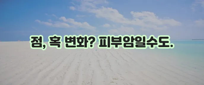 피부암 초기 증상 종류 치료법 꼭 알아야 합니다