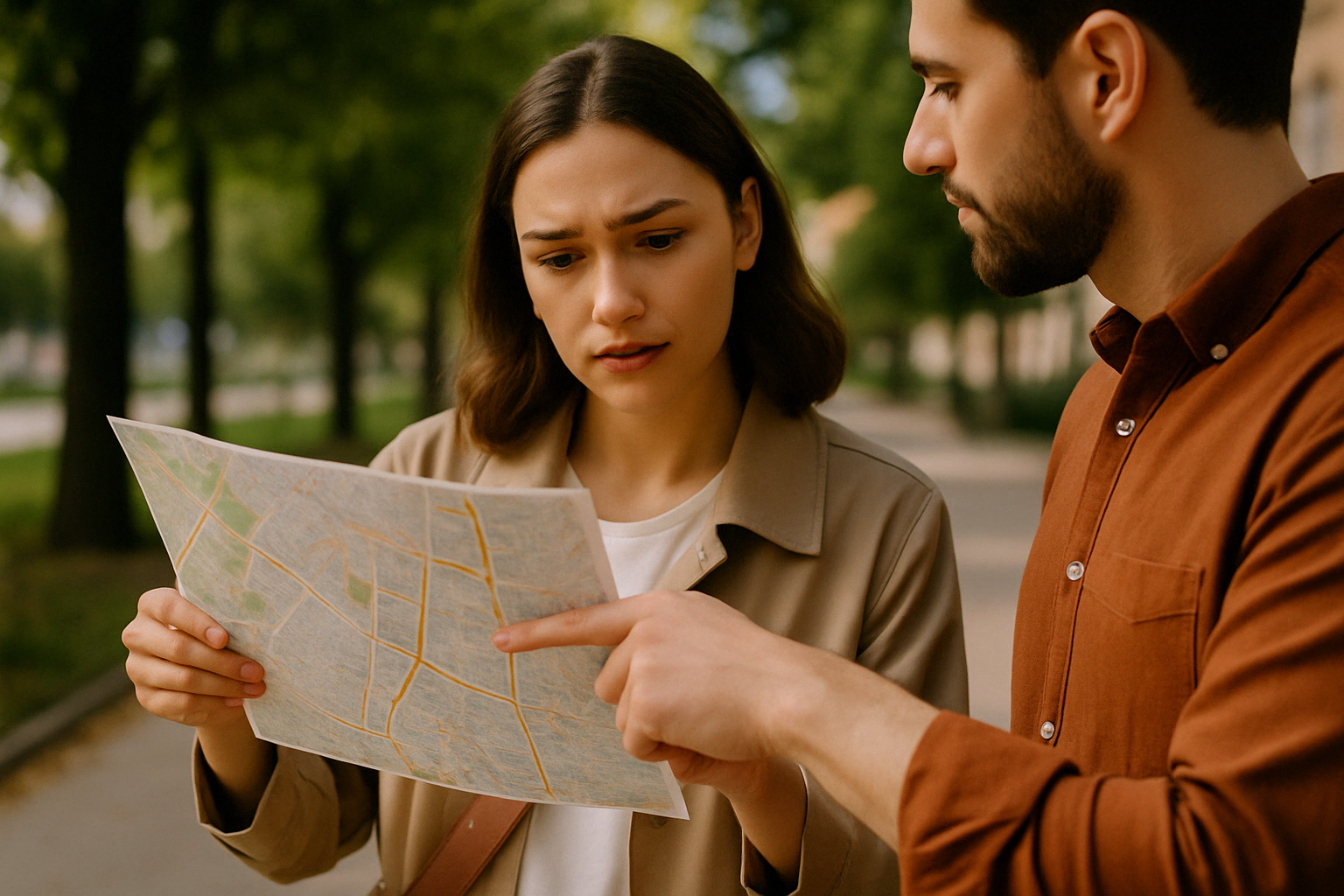 지도 위에서 길을 짚어가며 설명하는 모습이 담겨 있어&amp;#44; &amp;#39;Go straight&amp;#39;&amp;#44; &amp;#39;Turn left&amp;#39;와 같은 표현 학습에 도움이 됩니다.