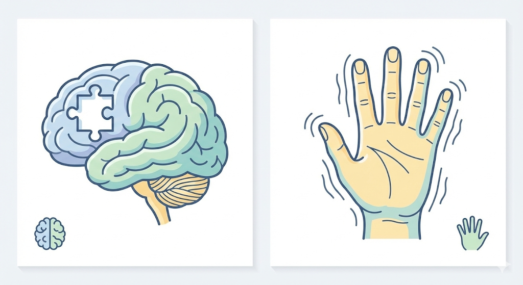 치매와 파킨슨병의 주요 증상을 비교